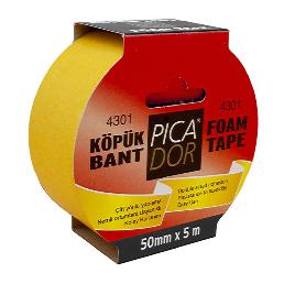 Picador Çift Taraflı Bant Köpük Rulo Askılı 50mmx5m -4301 50X5